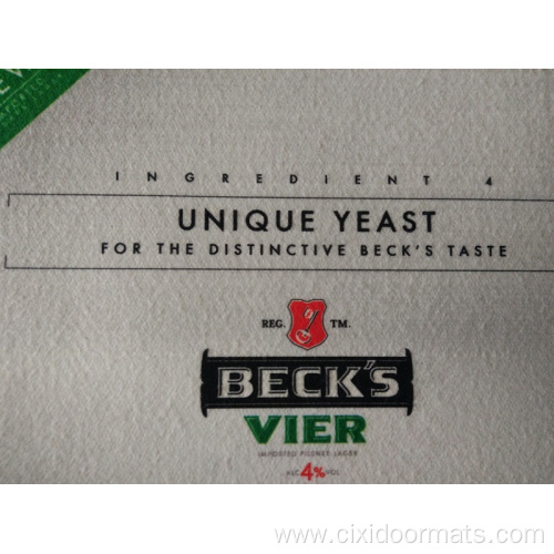 Eco-Friendly Non Woven Fabric branded beer bar mat